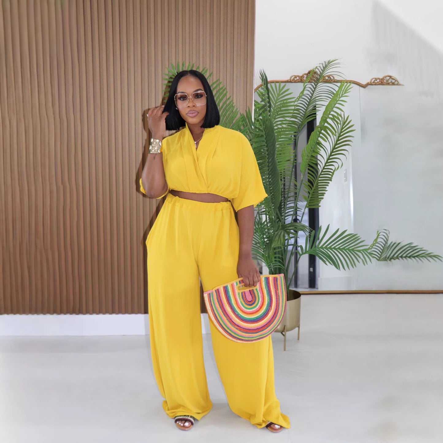 Nala Wide-Leg Pants Set