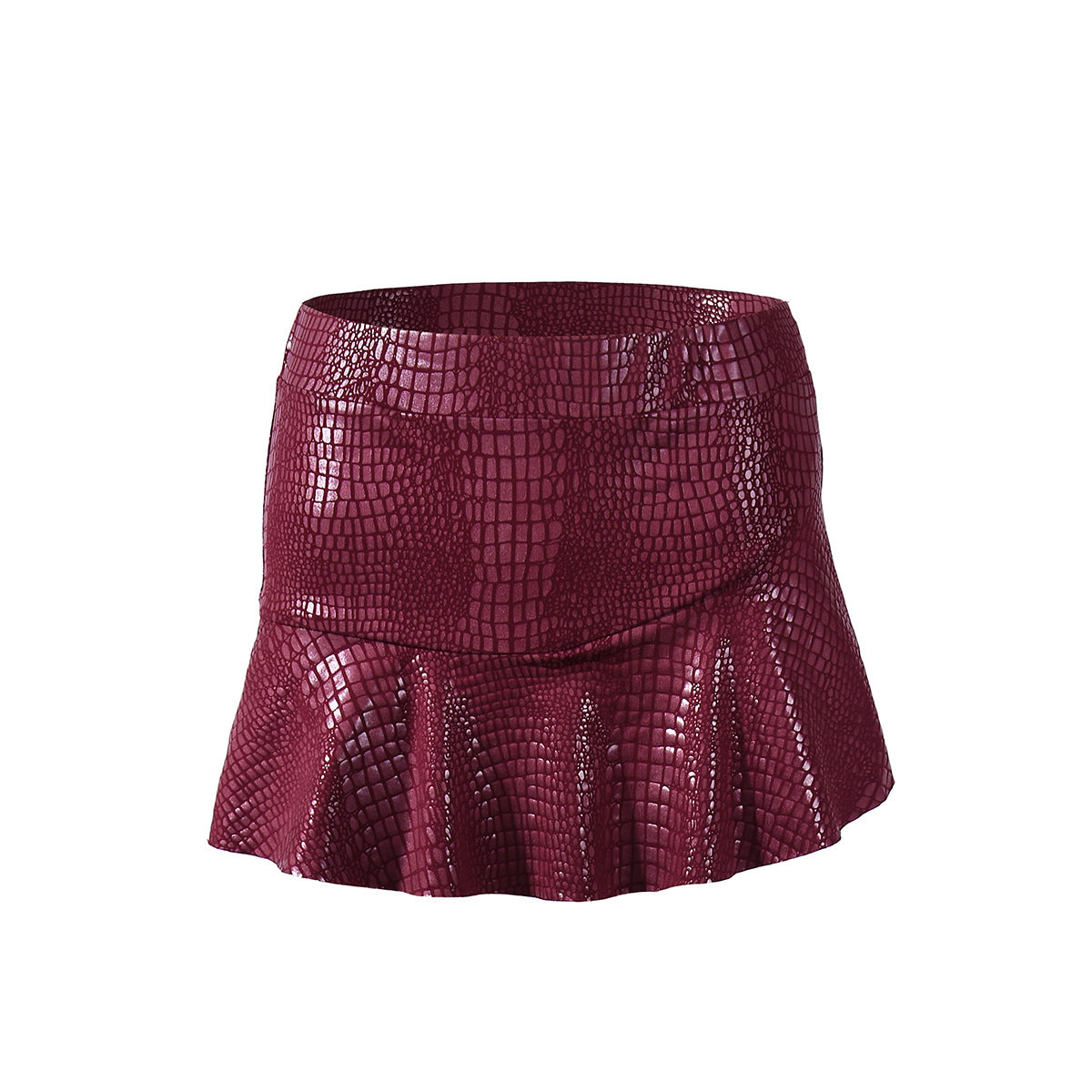 Masie Faux Leather Mini Skirt