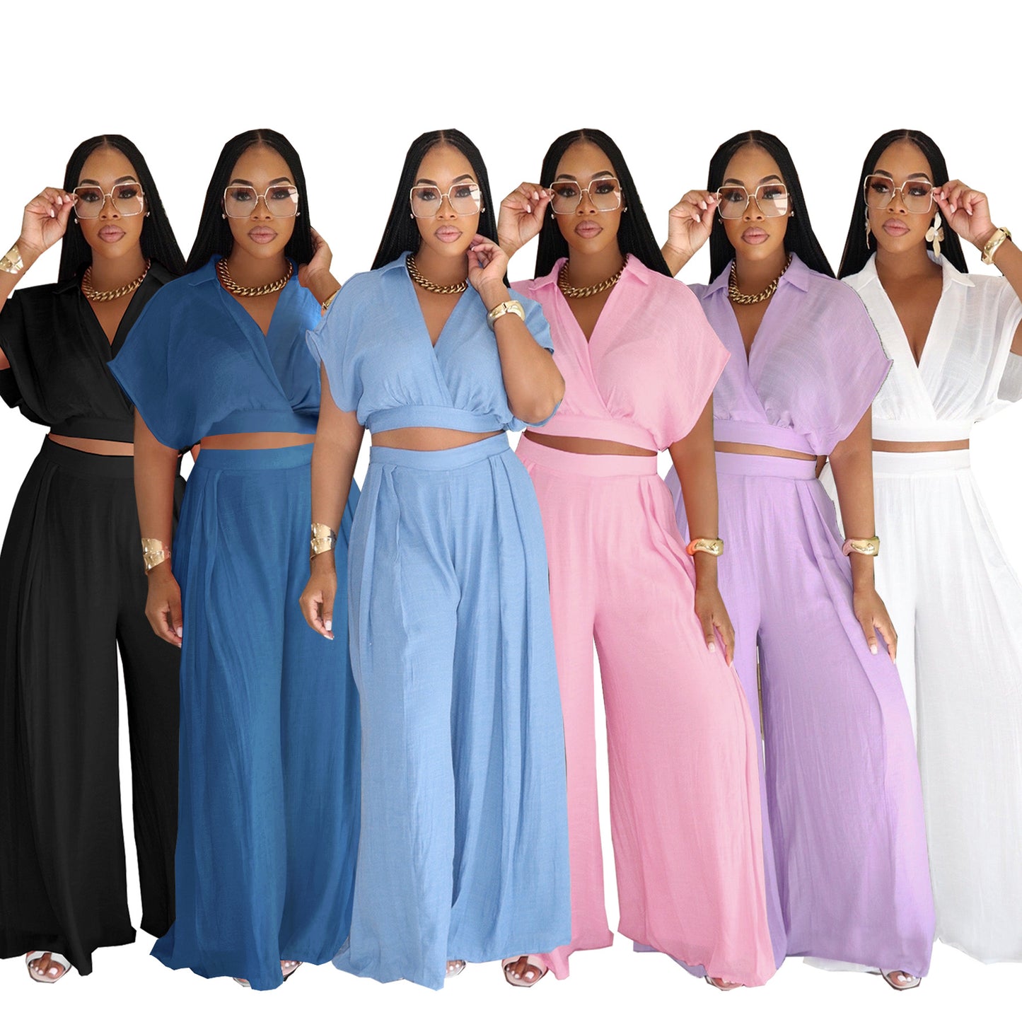 Nala Wide-Leg Pants Set