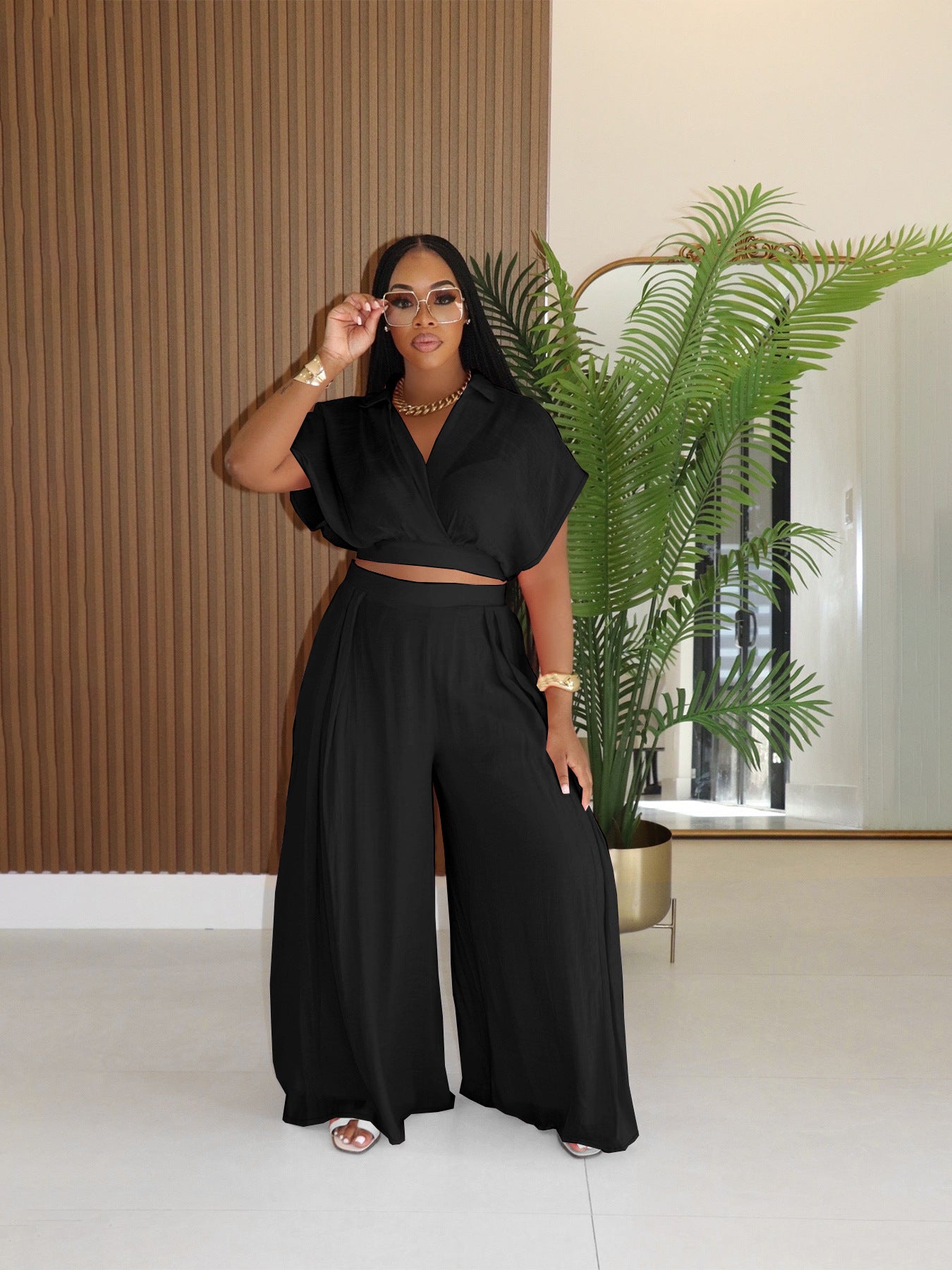 Nala Wide-Leg Pants Set