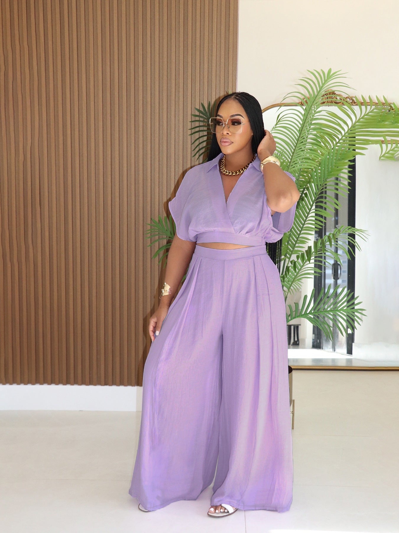 Nala Wide-Leg Pants Set